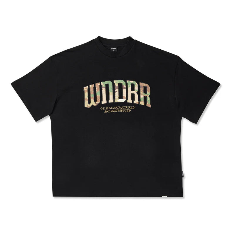 WNDRR Protocol Heavy Weight Mens Tee - Black