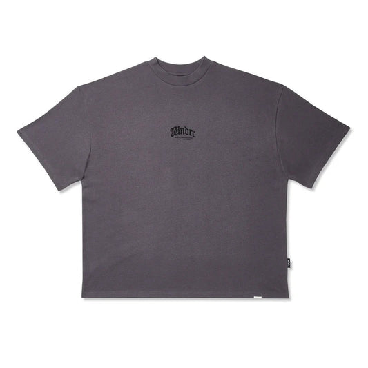 WNDRR Revival Heavy Weight Mens Tee - Charcoal