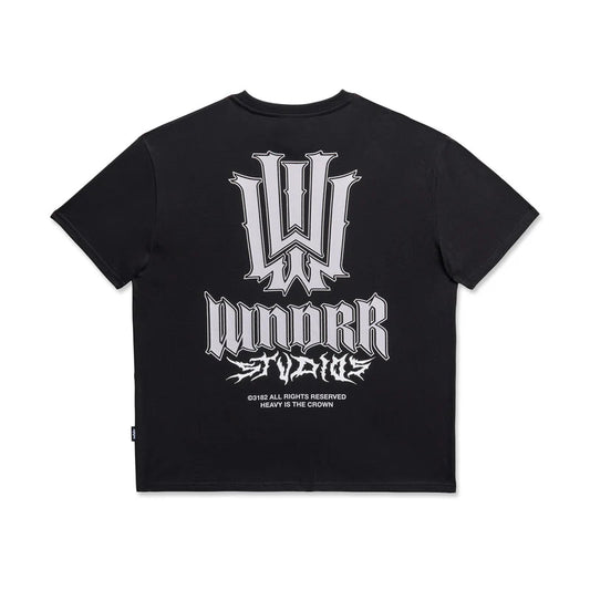 WNDRR Bleach Box Fit Mens Tee - Black