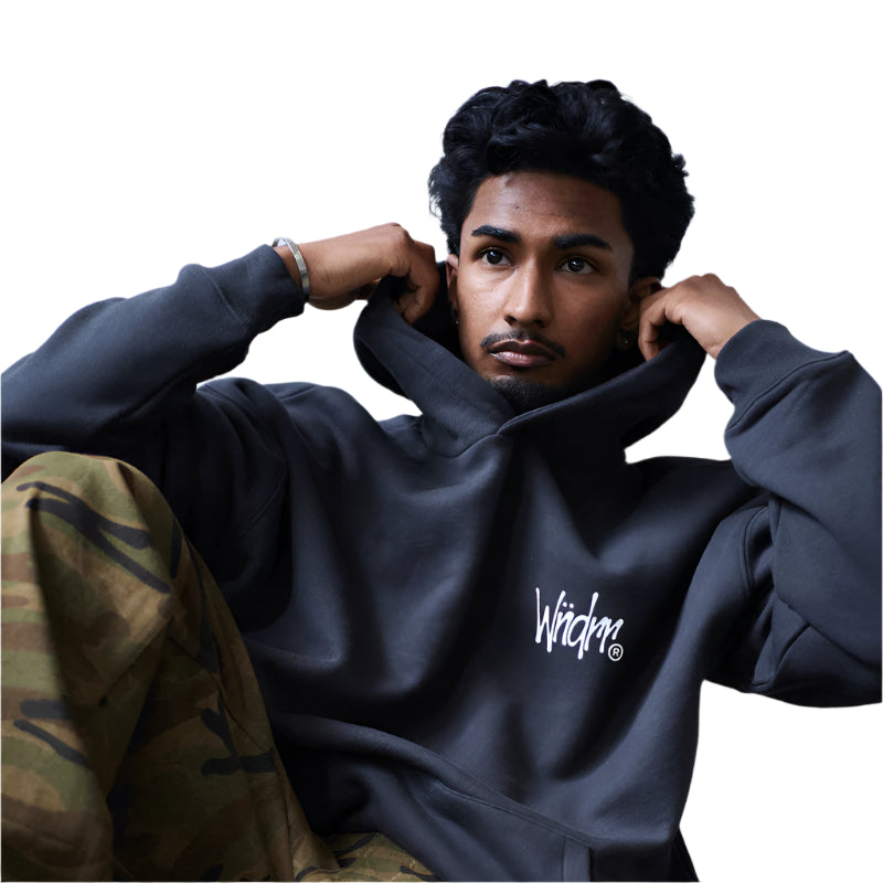 WNDRR Scorpion Mens Hoodie - Faded Black