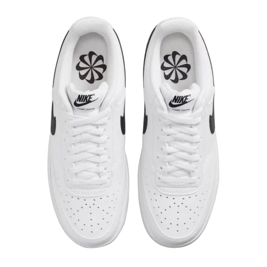 NIKE Court Vision Next Nature Low Shoe - White/White/Black