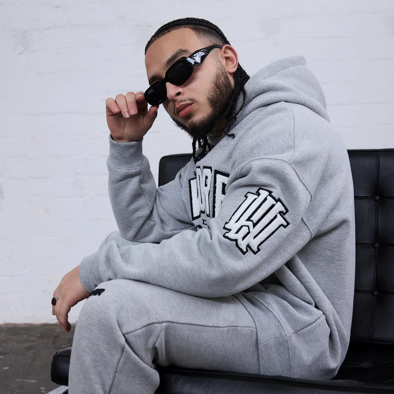 WNDRR Institute Mens Hoodie - Grey Marle