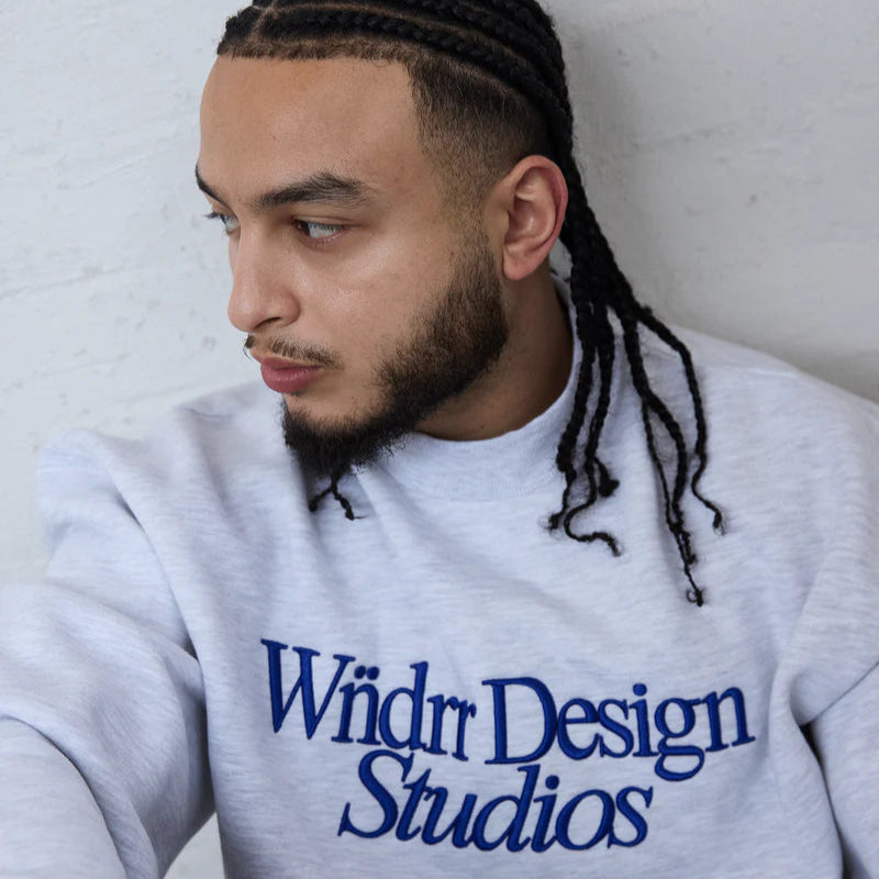 WNDRR Atelier Mens Crew - White Marle