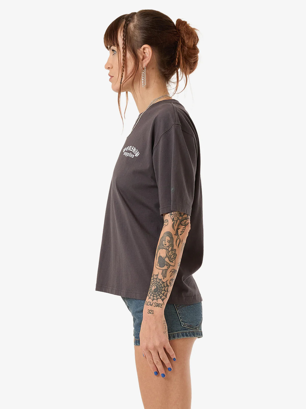 WORSHIP Cherio Womens Tee - Worn Black