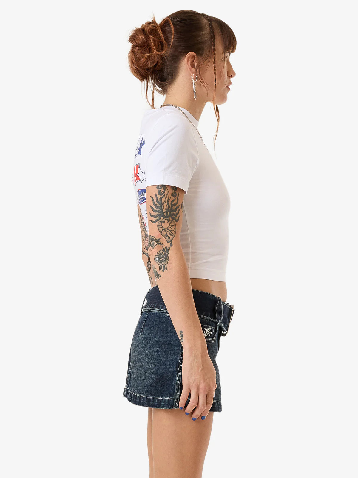 WORSHIP Logomania Womens Slim Tee - White