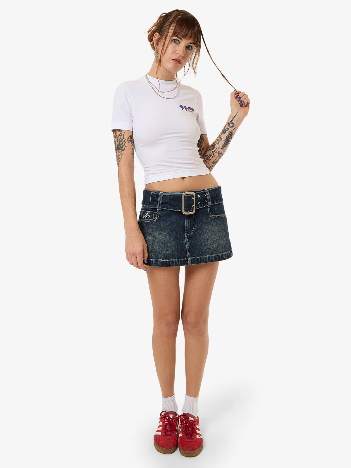 WORSHIP Logomania Womens Slim Tee - White