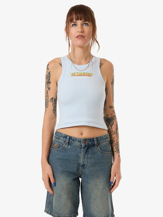 WORSHIP Try Again Womens Tank - Ice Melt