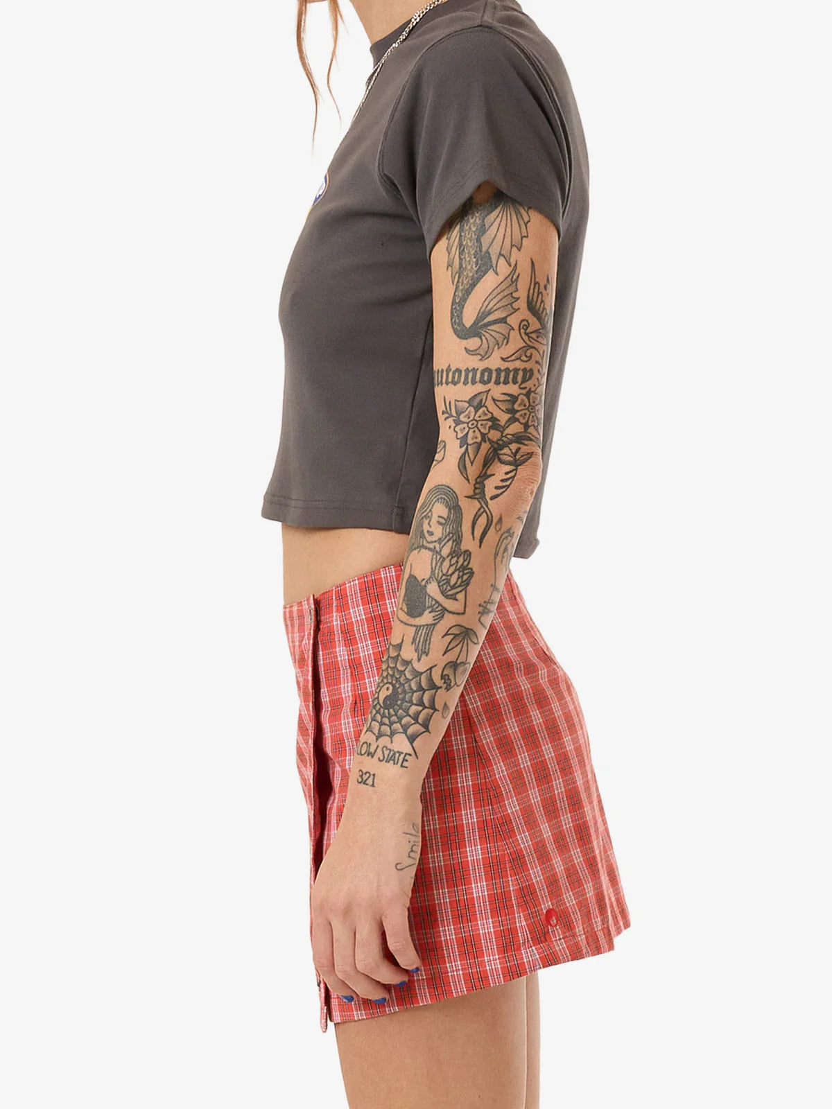 WORSHIP Class Womens Micro Wrap Skirt - Tomato Red