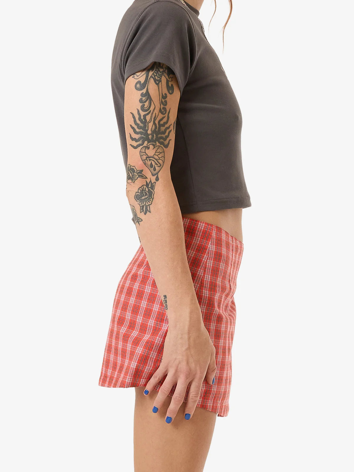 WORSHIP Class Womens Micro Wrap Skirt - Tomato Red