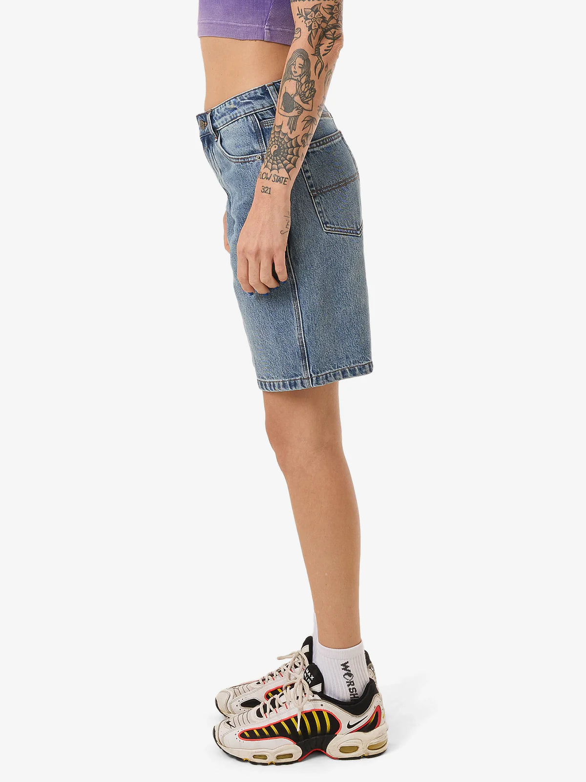 WORSHIP Floater Womens Carpenter Shorts - Storm Blue