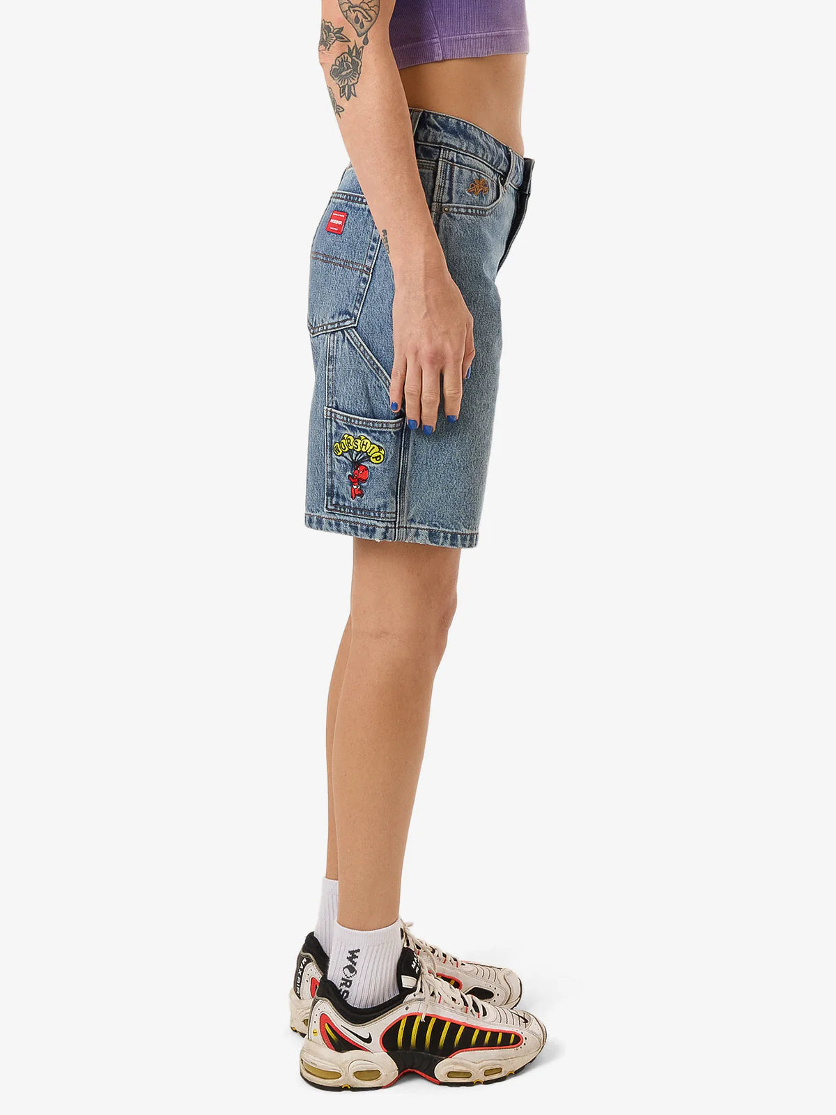 WORSHIP Floater Womens Carpenter Shorts - Storm Blue