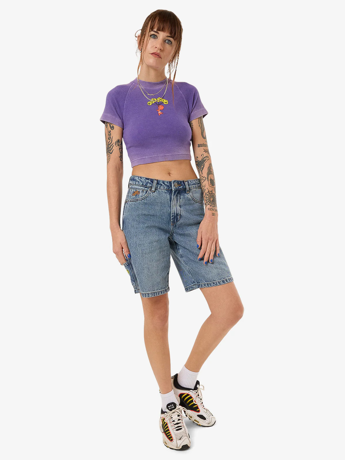 WORSHIP Floater Womens Carpenter Shorts - Storm Blue