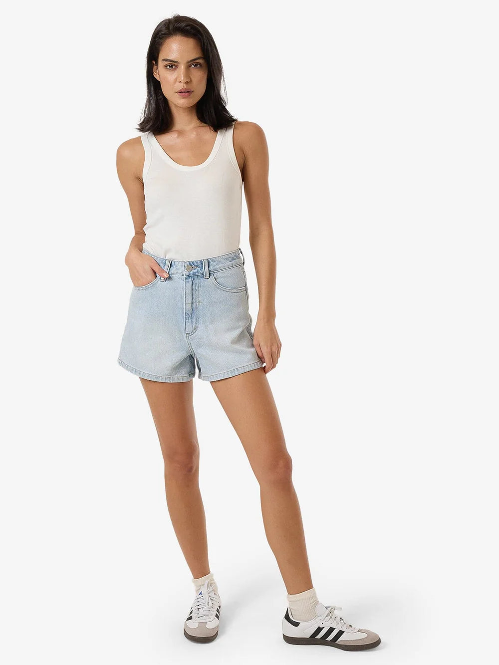 THRILLS Erica Womens Denim Short - Ether Blue