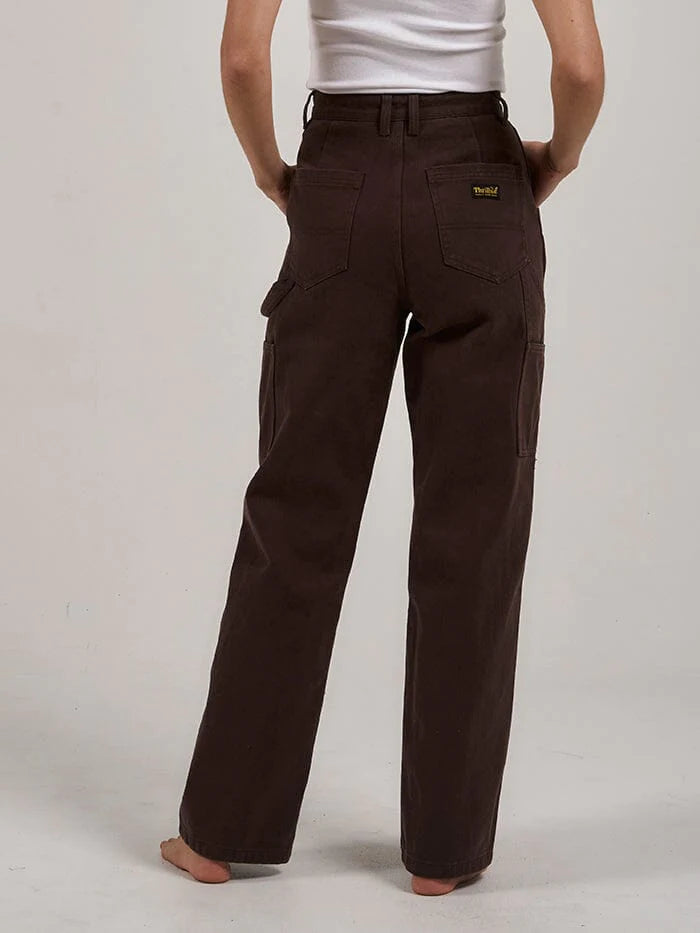 THRILLS Carpenter Full Length Womens Pant - Postal Brown