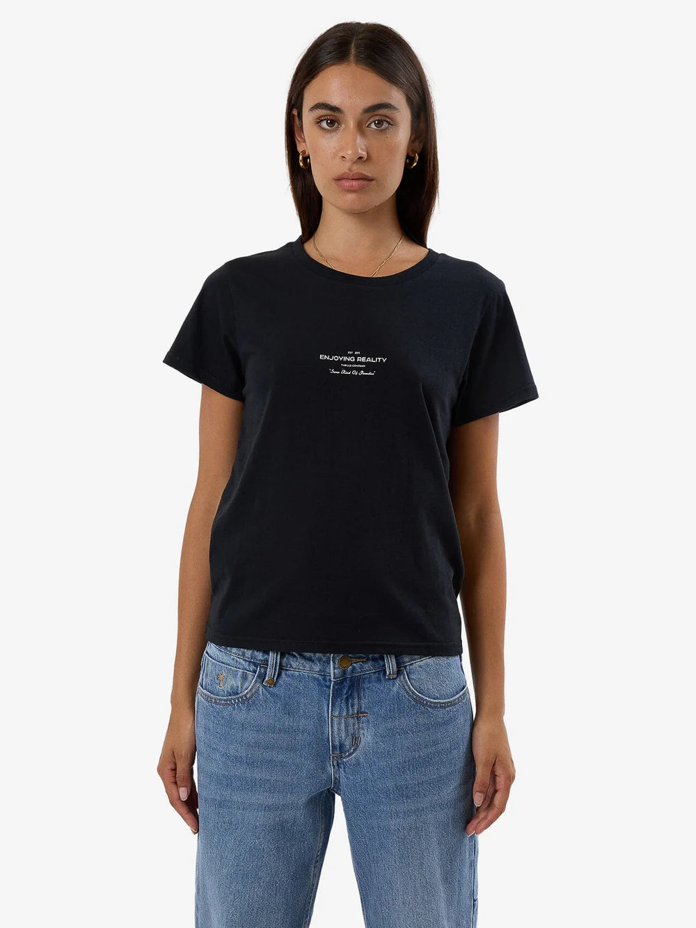 THRILLS Acclaim Everyday Womens Tee - Washed Black