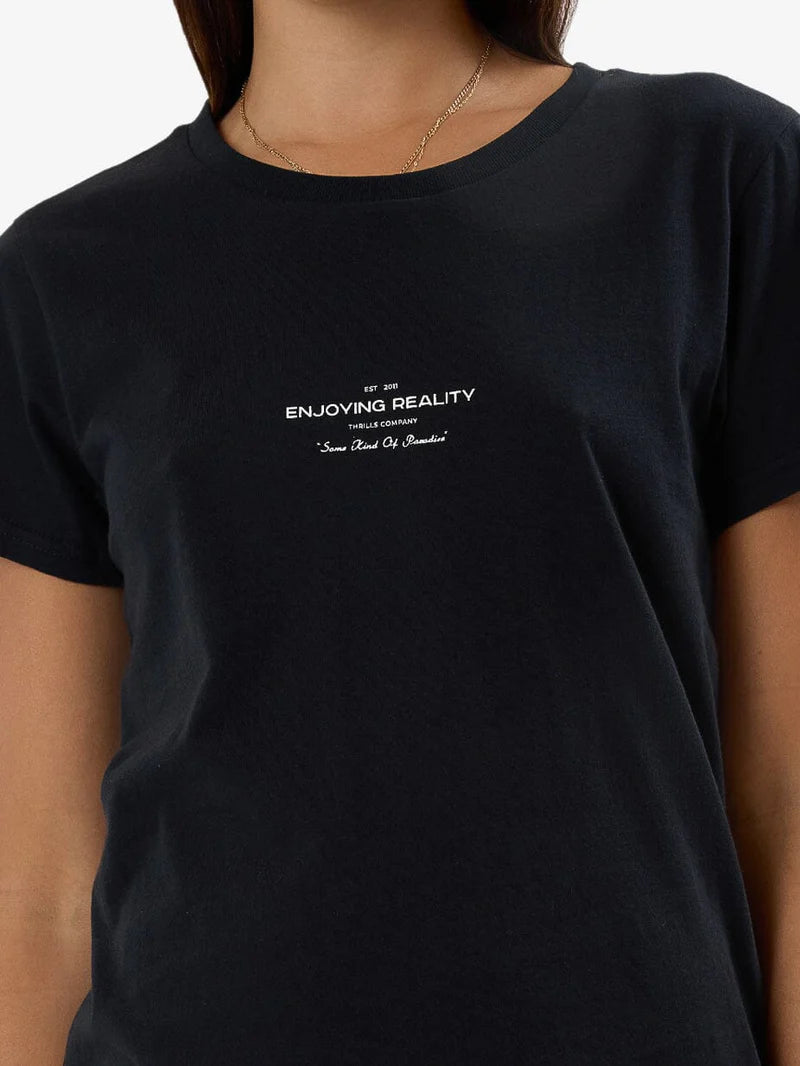 THRILLS Acclaim Everyday Womens Tee - Washed Black