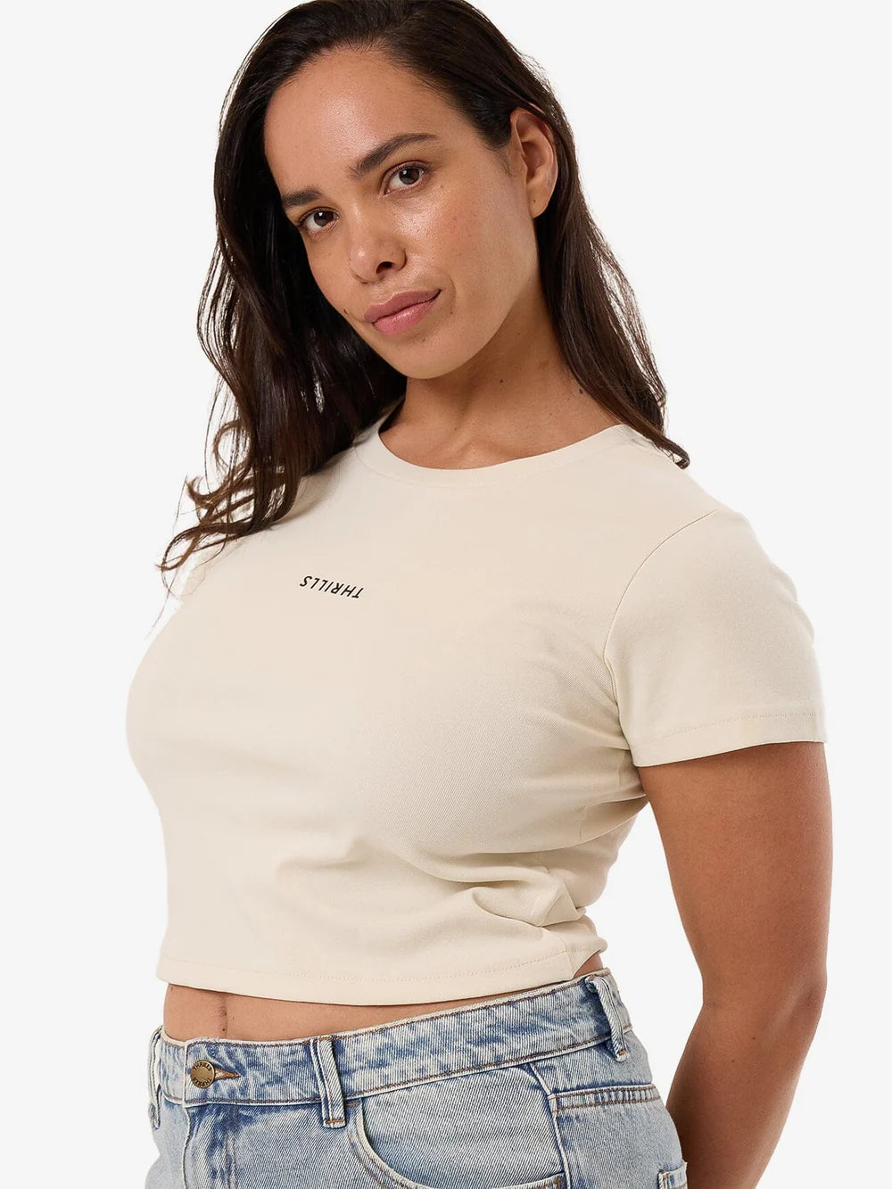 THRILLS Minimal Thrills Mini Womens Tee - Heritage White