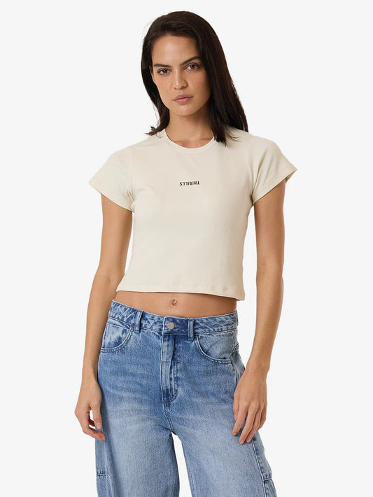 THRILLS Minimal Thrills Mini Womens Tee - Heritage White