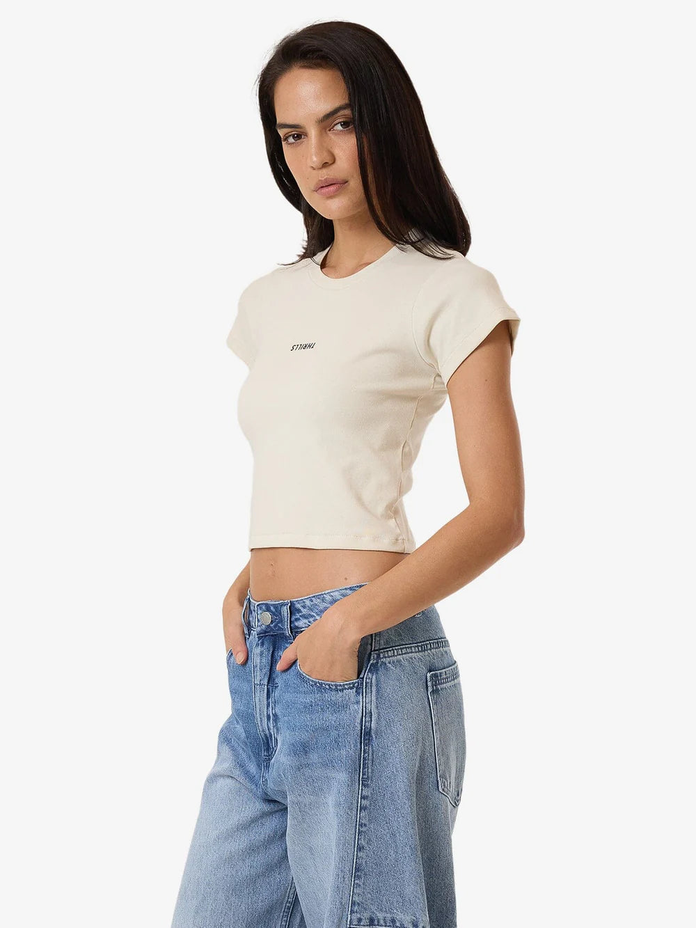 THRILLS Minimal Thrills Mini Womens Tee - Heritage White