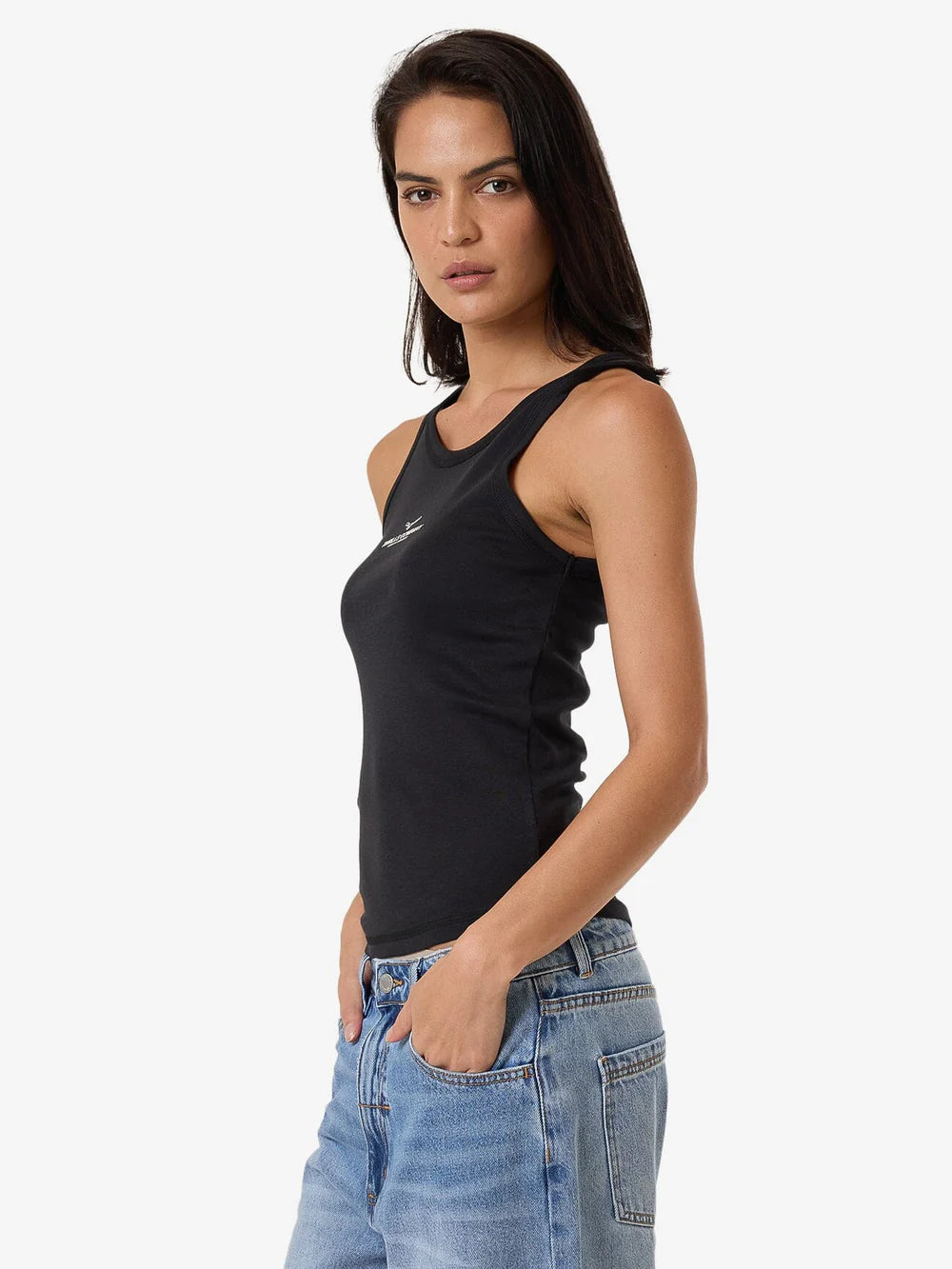 THRILLS Emblem Of Strength Womens Sloane Tank - Washed Black