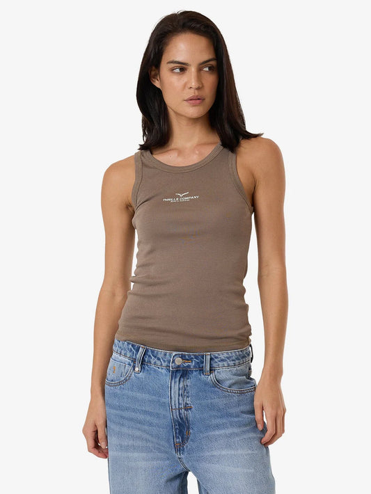 THRILLS Emblem Of Strength Womens Sloane Tank - Fungi