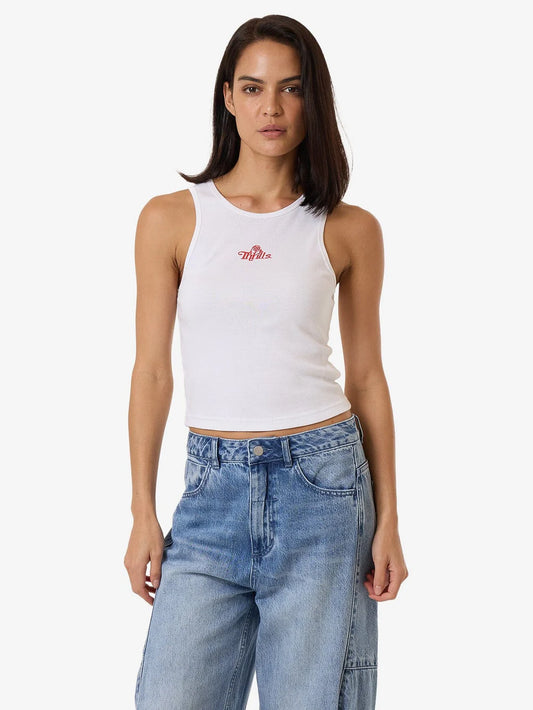 THRILLS Growing Together Womens Curve Tank - White