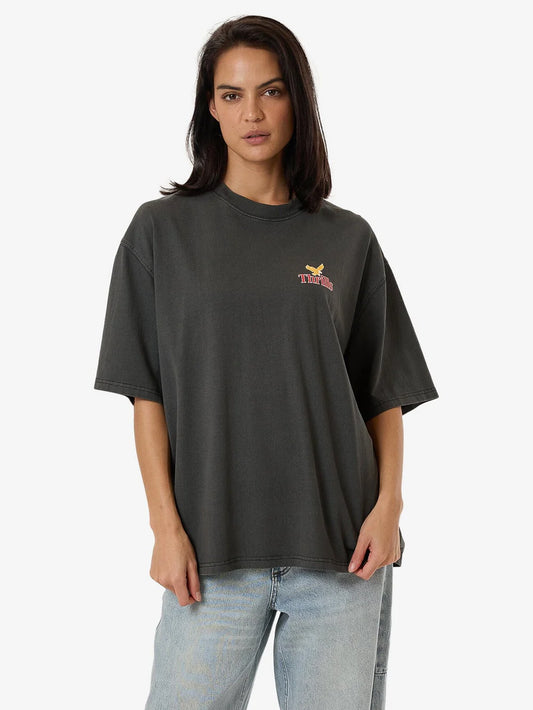 THRILLS Never Stop Oversized Womens Tee - Merch Black