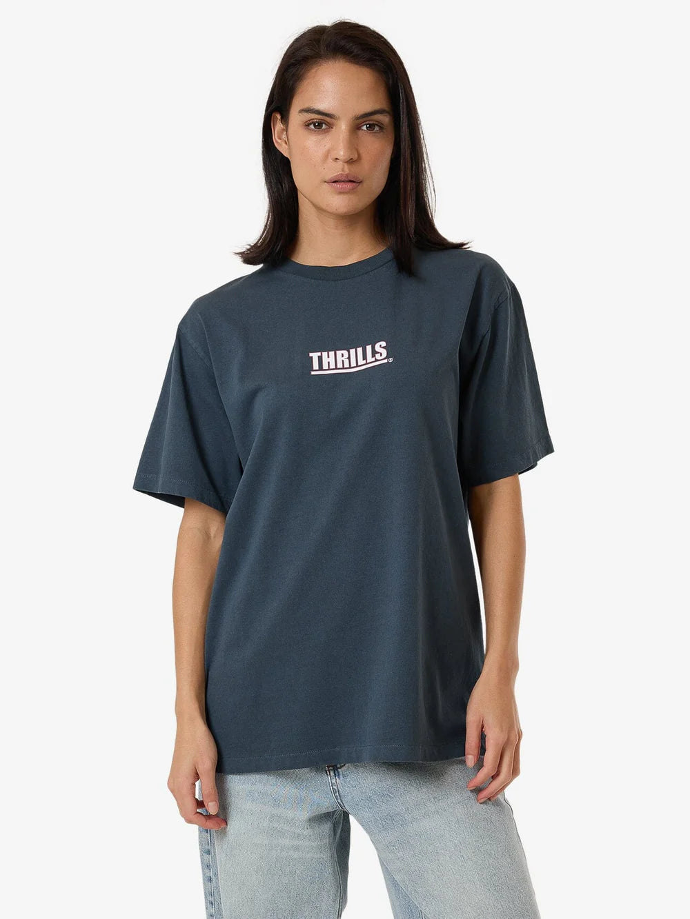 THRILLS Logic Womens Merch Tee - Dark Slate