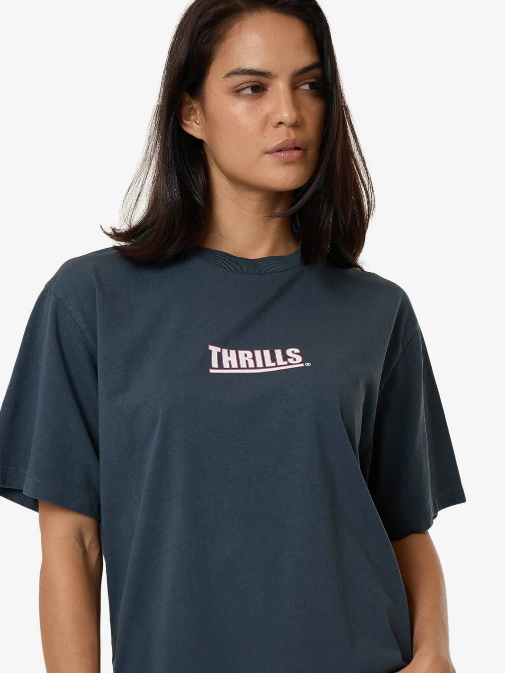 THRILLS Logic Womens Merch Tee - Dark Slate