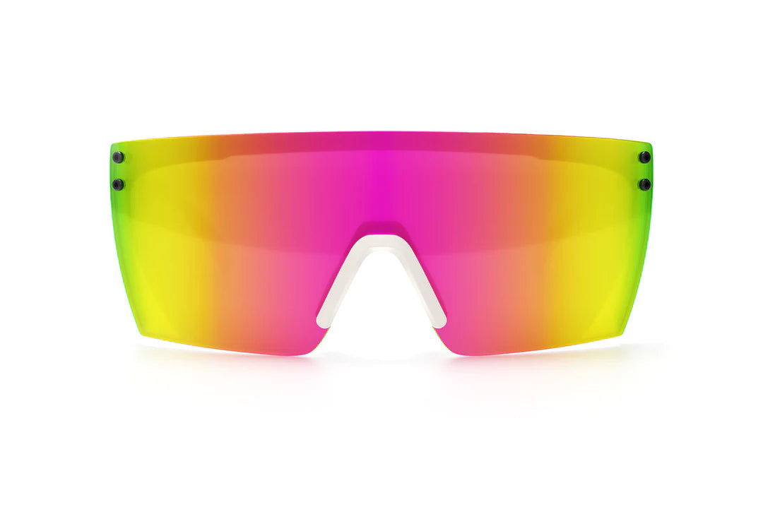 HEATWAVE Lazer Face Sunglasses - White/Savage Spectrum