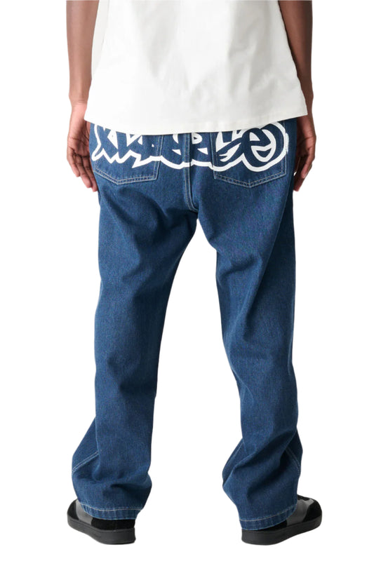 XLARGE Mark Bull Denim 91 Mens Pant - Raw Indigo