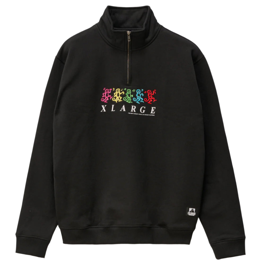 XLARGE Funky Quarter Mens Crew - Black