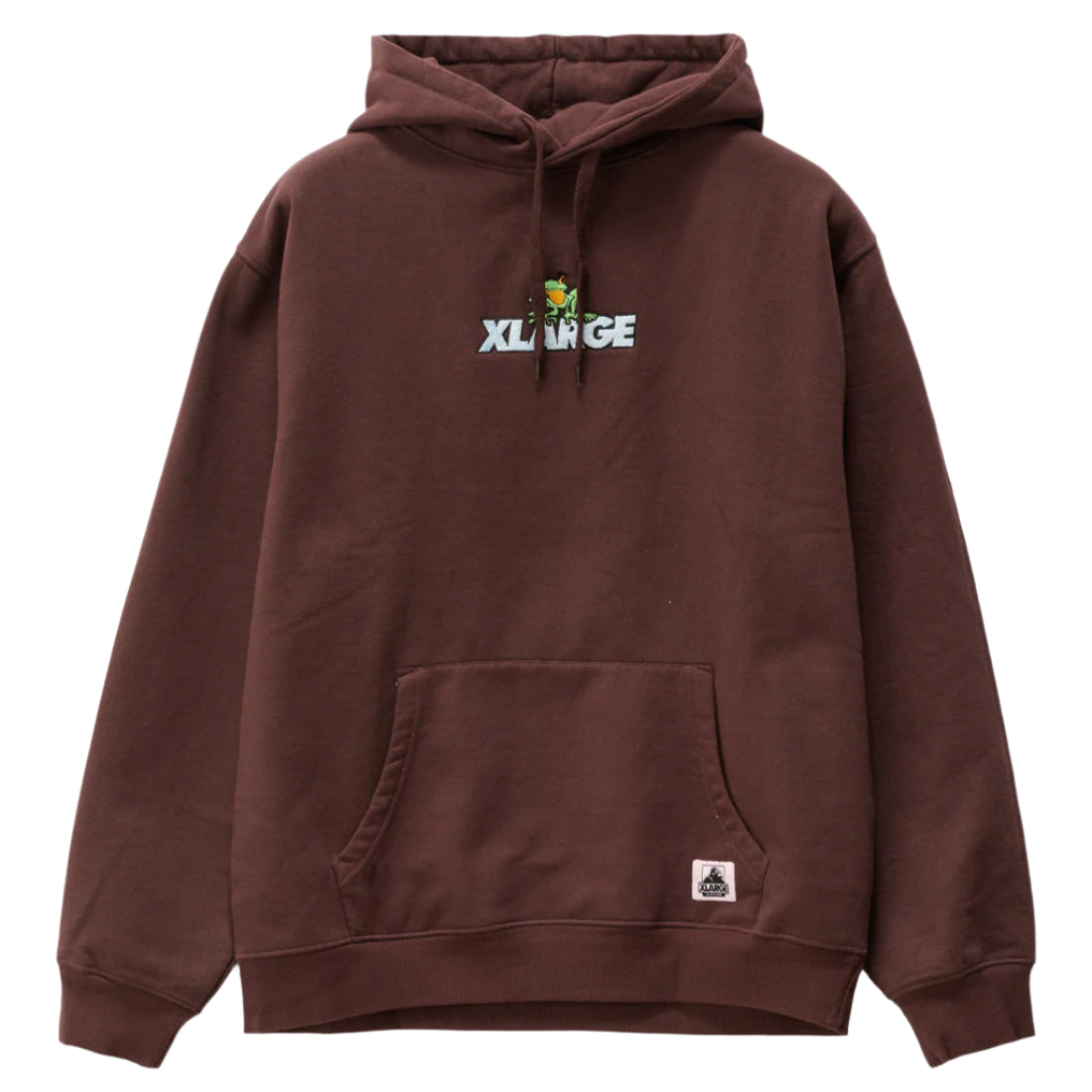 XLARGE Frog Mens Hoodie - Pigment Chocolate Plum