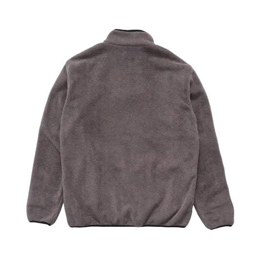XLARGE Stripe 1/4 Zip Polar Fleece Mens Crew - Mocha