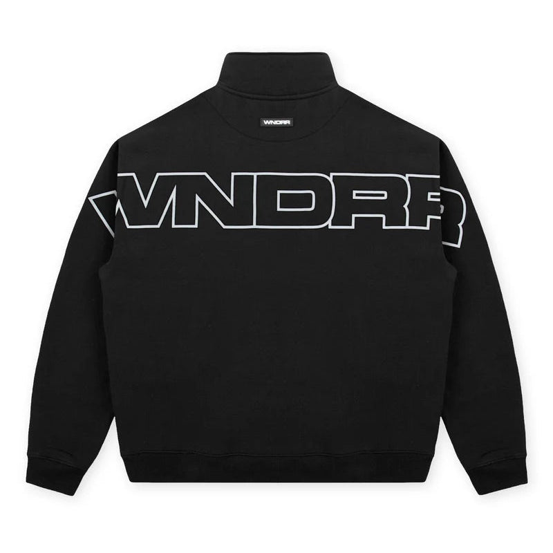 WNDRR Patron Quarter Zip Mens Crew - Black