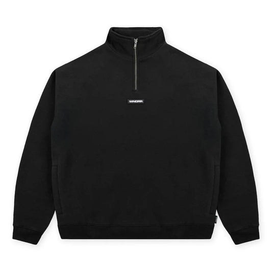 WNDRR Patron Quarter Zip Mens Crew - Black