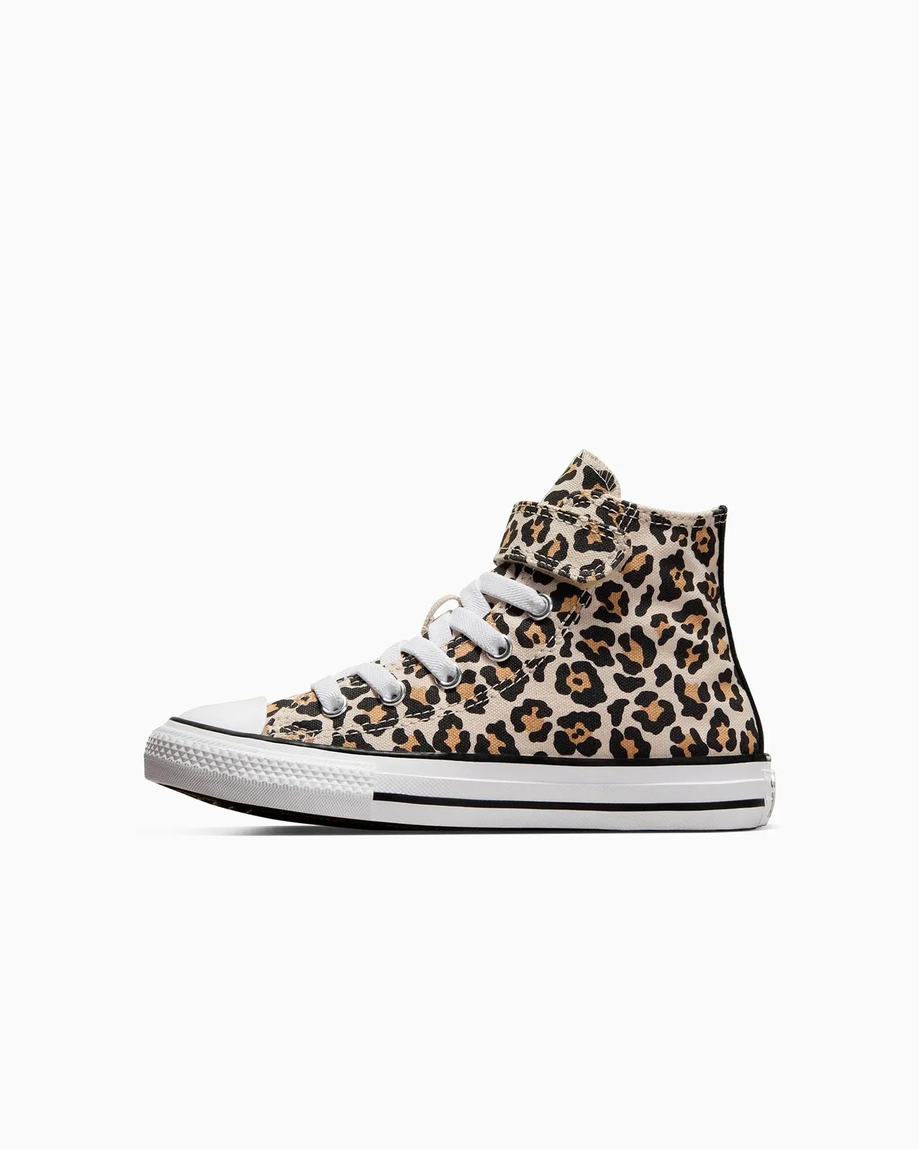 CONVERSE Chuck Taylor All Star Leopard Love 1V Youth Hi Shoe - Driftwood/Black/White