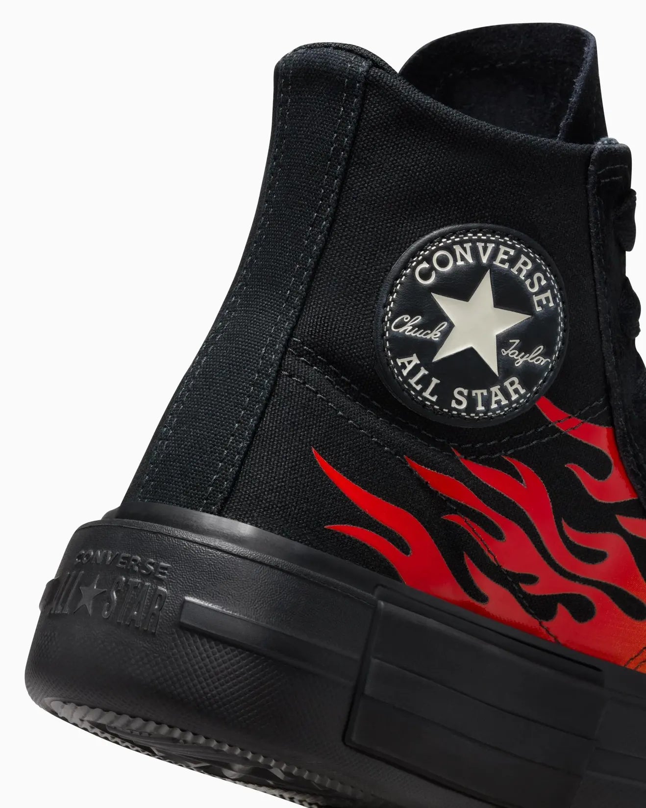 CONVERSE Chuck Taylor All Star Cruise Flames Hi Shoe - Black/Enamel Red/Black