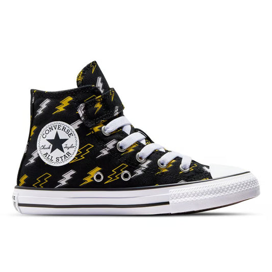 CONVERSE Chuck Taylor All Star Electric Bolt 1V Youth Hi Shoe - Black/Golden Wren/Ghost Town