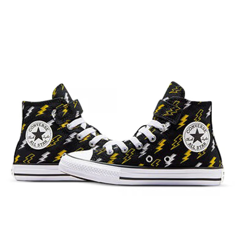 CONVERSE Chuck Taylor All Star Electric Bolt 1V Youth Hi Shoe - Black/Golden Wren/Ghost Town