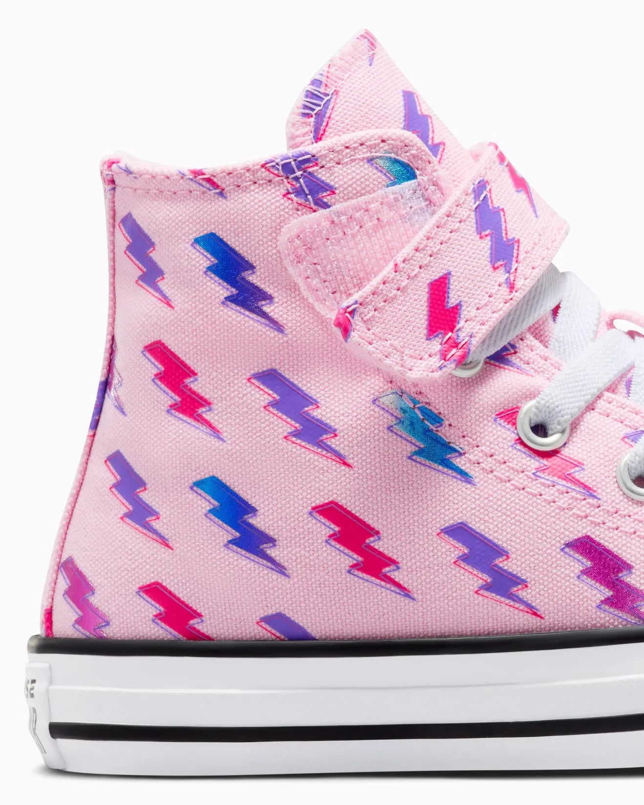 CONVERSE Chuck Taylor All Star Electric Bolt 1V Youth Hi Shoe - Tongue Tied/Astral Pink/Violet