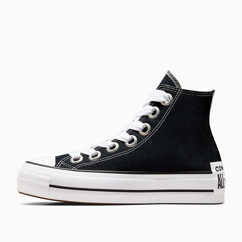 CONVERSE Chuck Taylor Lift Sketch Womens Hi Shoe - Black/White/White