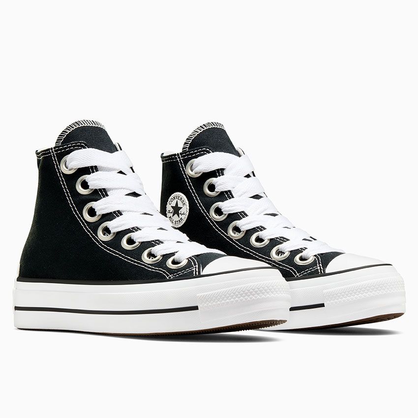 CONVERSE Chuck Taylor Lift Sketch Womens Hi Shoe - Black/White/White