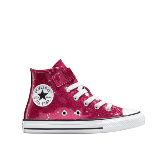CONVERSE Chuck Taylor All Star Glitter Youth Hi Shoe - Sporty Berry/White/Egret