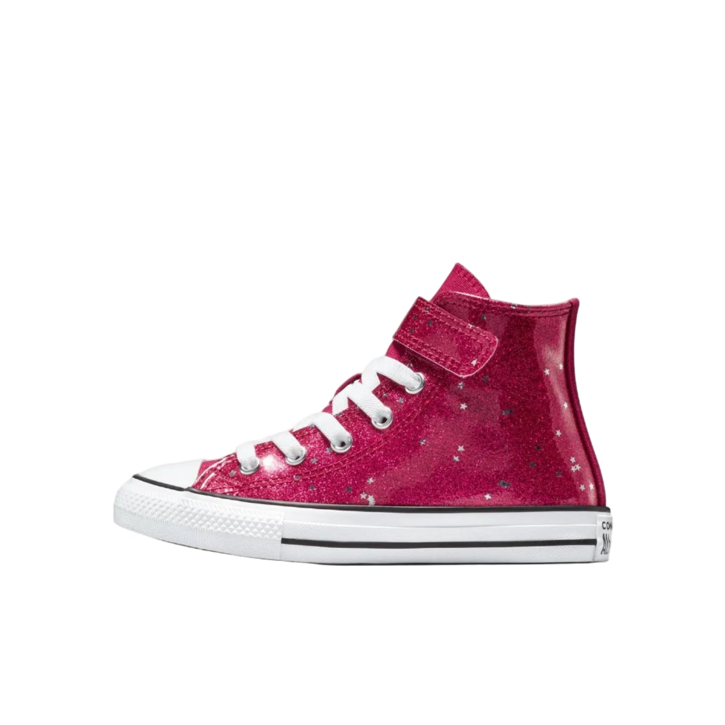 CONVERSE Chuck Taylor All Star Glitter Youth Hi Shoe - Sporty Berry/White/Egret