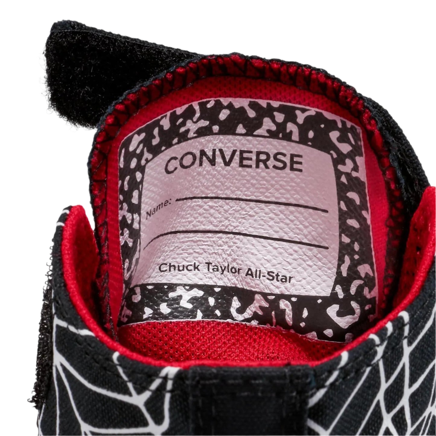 CONVERSE Chuck Taylor All Star Spiderweb 1V Youth Hi Shoe - Black/White/Red