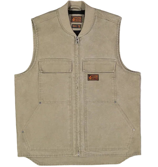VOLCOM Freshdust Workwear Mens Vest - Brindle