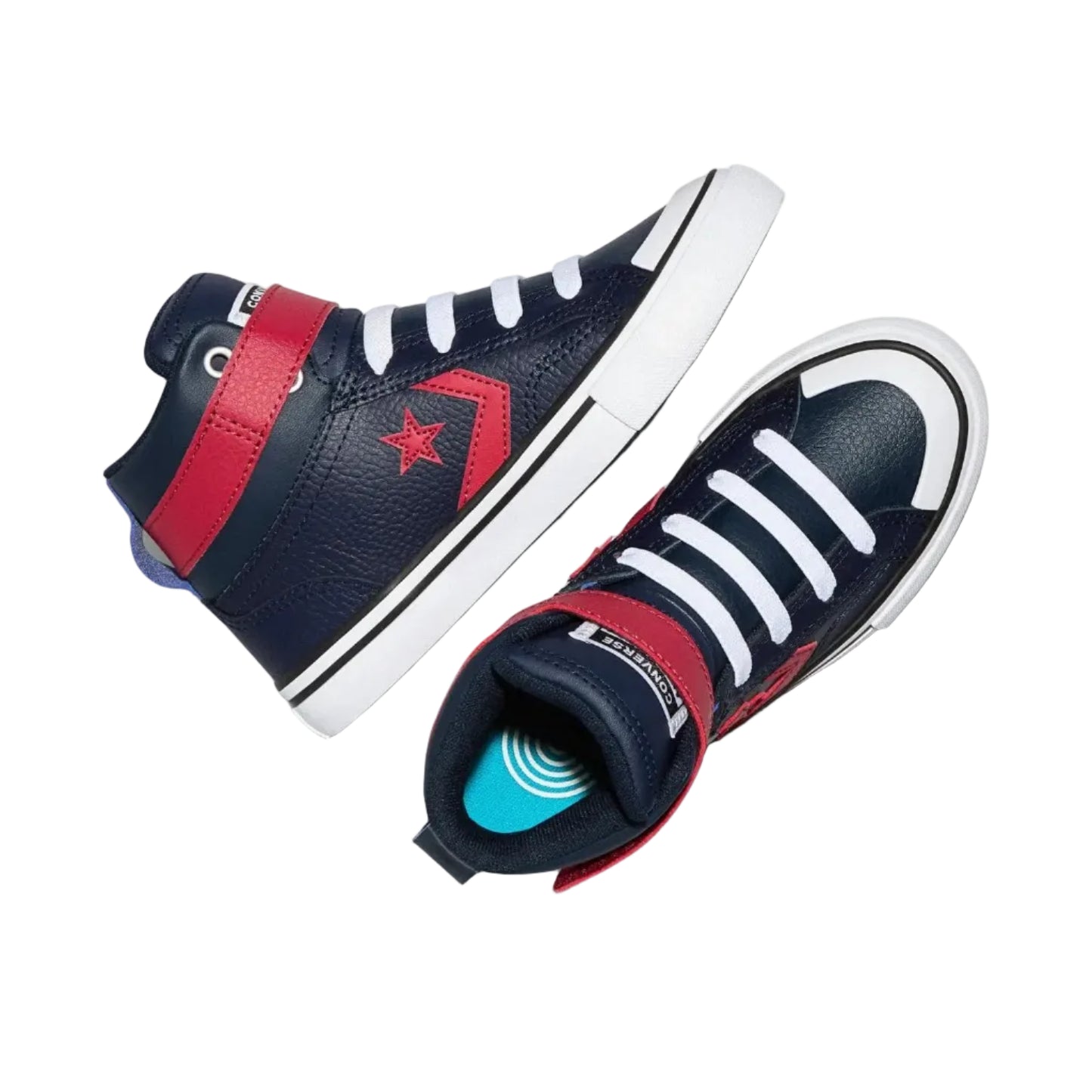 CONVERSE Pro Blaze Strap Youth Hi Shoe - Obsidian/Brick Snack/White