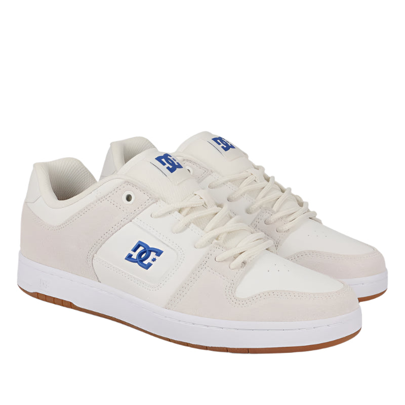DC Manteca 4 S Mens Shoe - Off White/Blue/Red