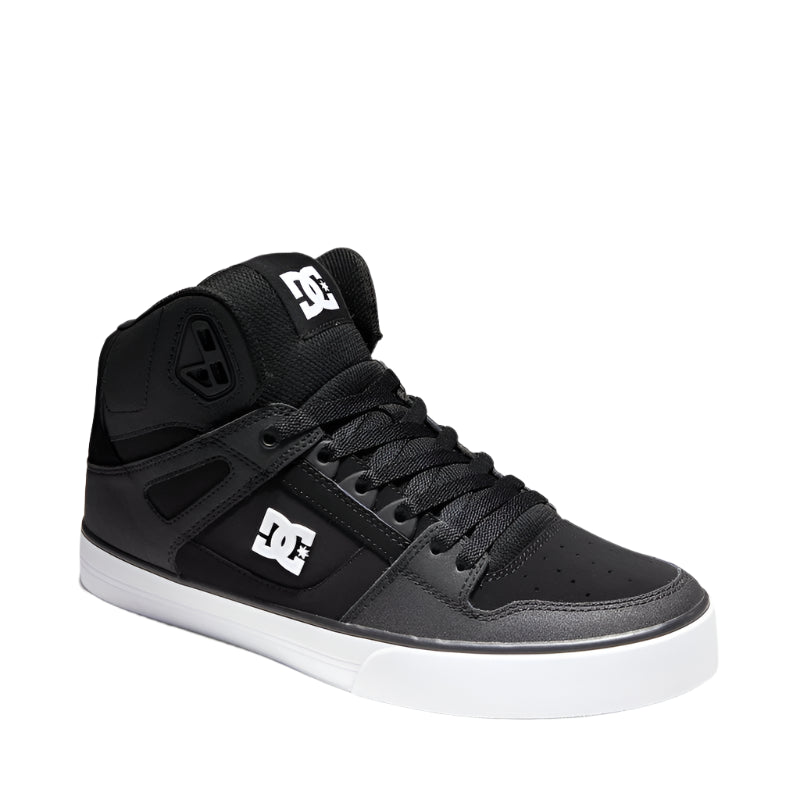 DC Pure High-Top Mens Shoe - Black/Black/White